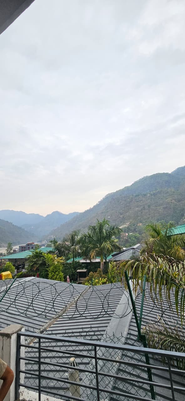 Himalayan valley view from Aadiyogi Shiv Yoga ashram, Rishikesh